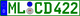 Clubkennzeichen ML-CD 422