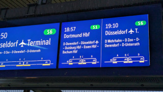Der letzte Zug (S1) war dann wieder pünktlich...