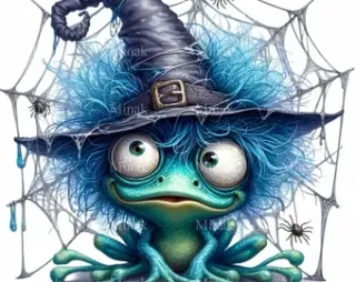 Blauer Halloweenfrosch.webp