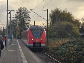 Ankommender Zug in Heinsberg