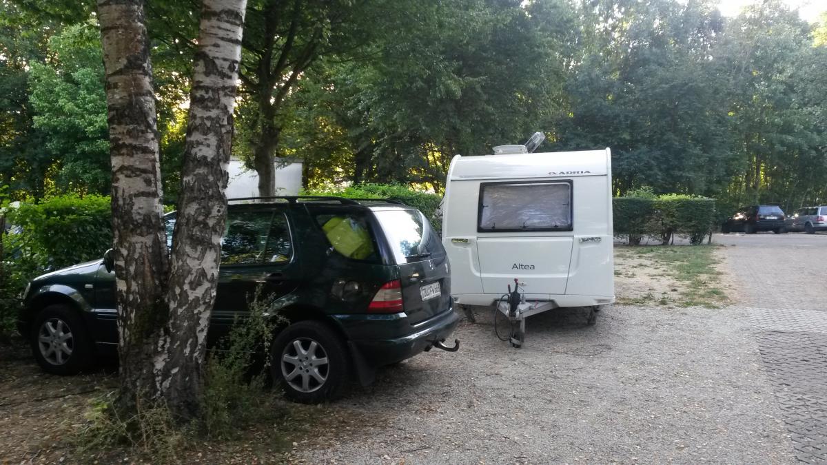 Rückfahrt.: Stellplatz in Kipfenberg bei 40°C